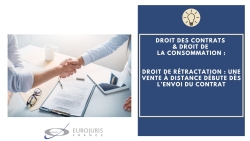 Vente à distance et rétractation